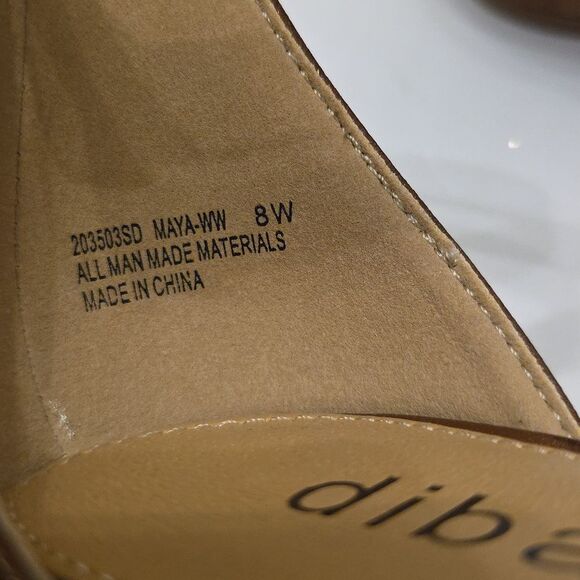 BRAND NEW DIBA LEATHER HEELS with CRISSCROSS STRAS SANDAL R3 - Picture 6 of 16